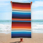 Tribal Mexican Blanket Pattern Print Beach Towel