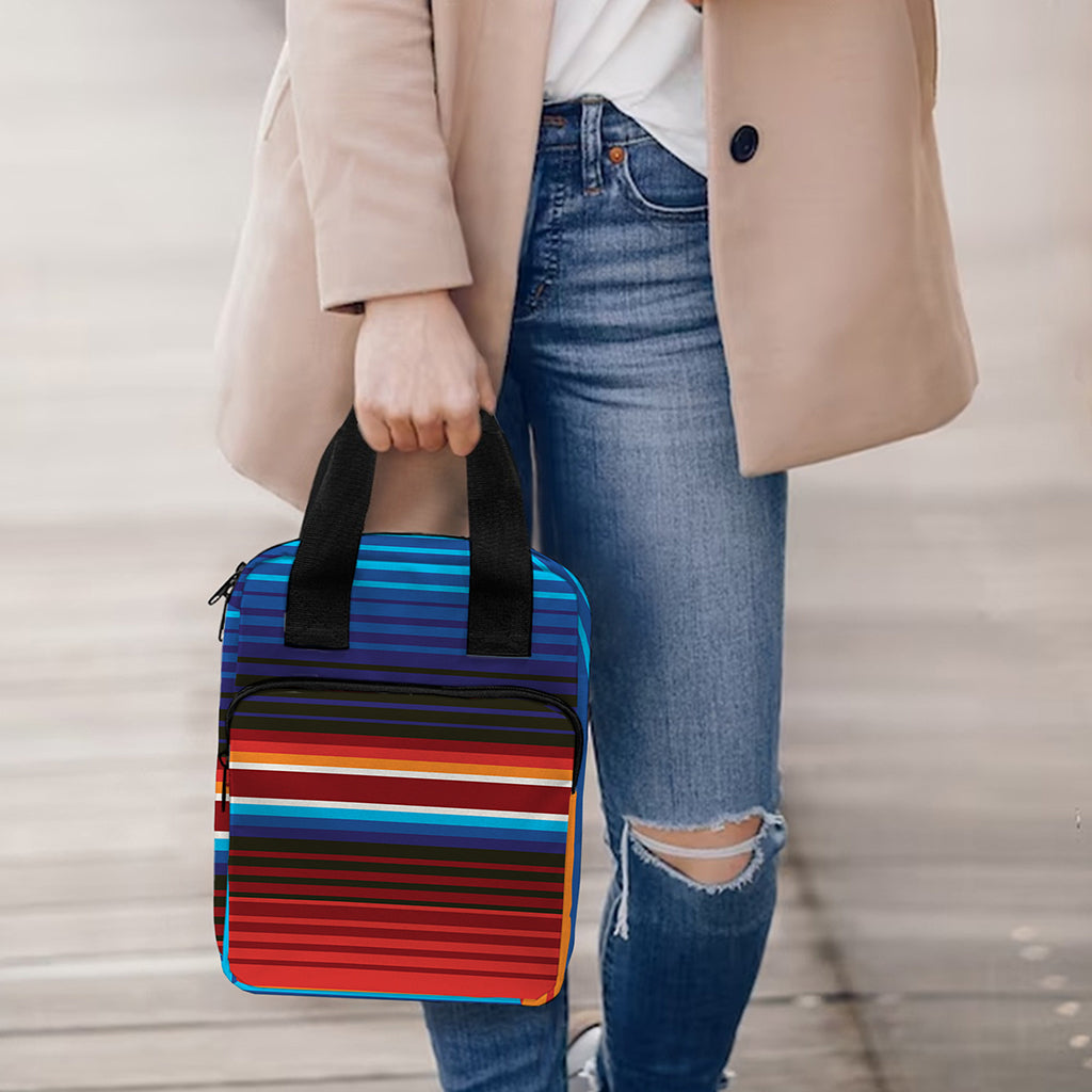 Tribal Mexican Blanket Pattern Print Bible Tote Bag