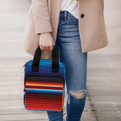 Tribal Mexican Blanket Pattern Print Bible Tote Bag