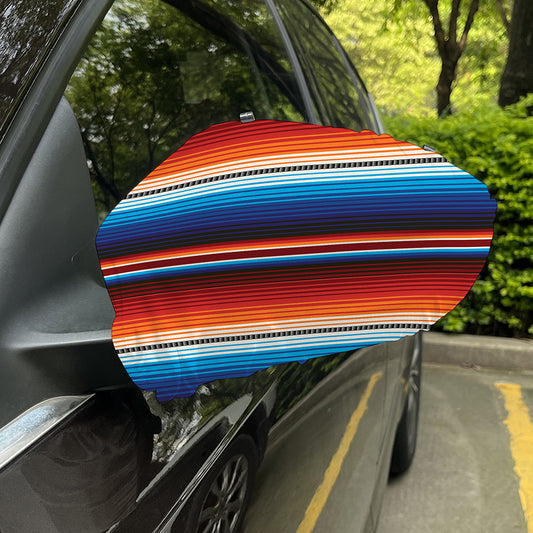 Tribal Mexican Blanket Pattern Print Car Side Mirror Covers