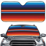 Tribal Mexican Blanket Pattern Print Car Windshield Sun Shade
