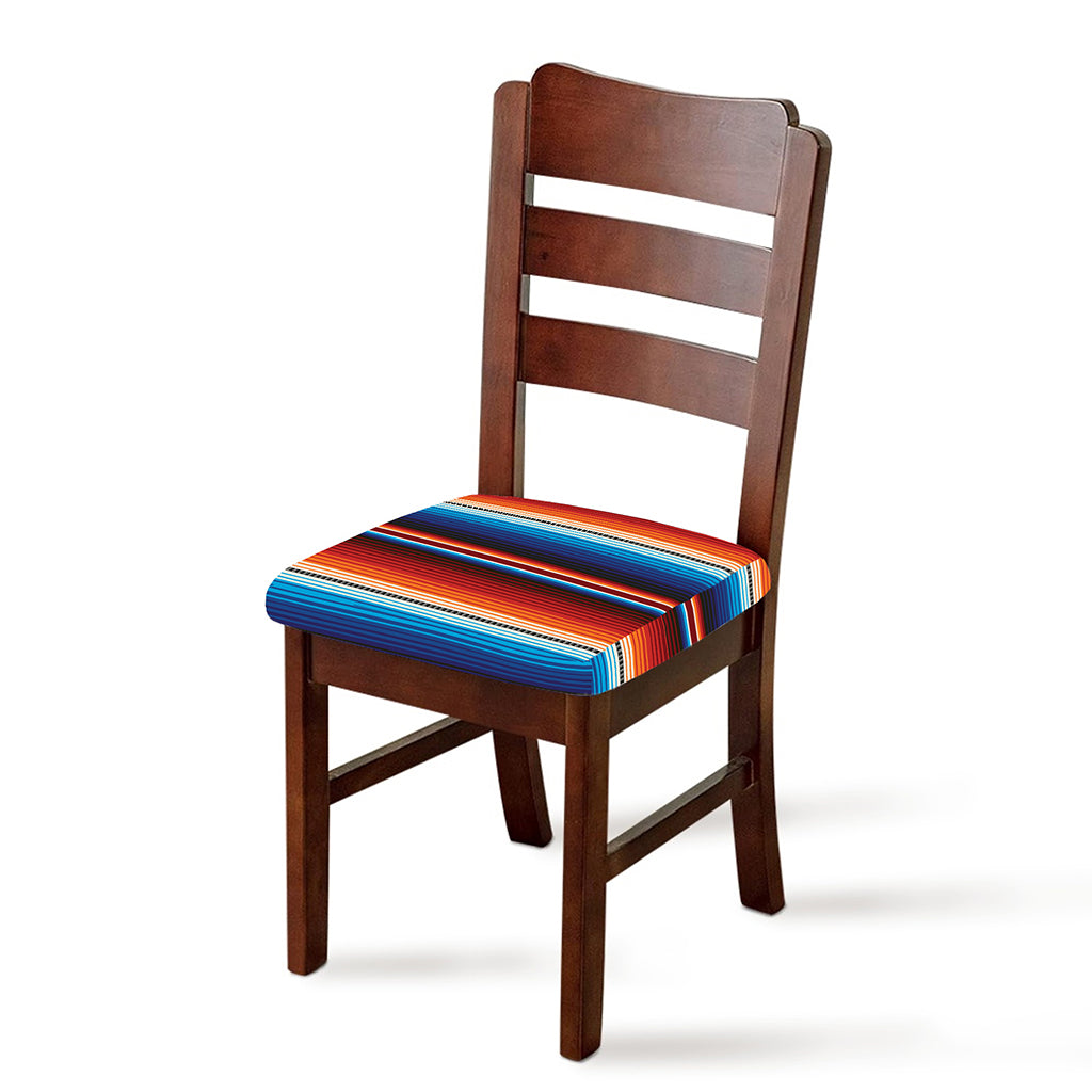 Tribal Mexican Blanket Pattern Print Chair Cushion Cover
