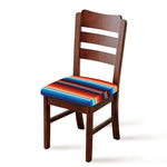 Tribal Mexican Blanket Pattern Print Chair Cushion Cover