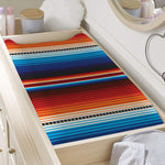 Tribal Mexican Blanket Pattern Print Changing Pad Cover