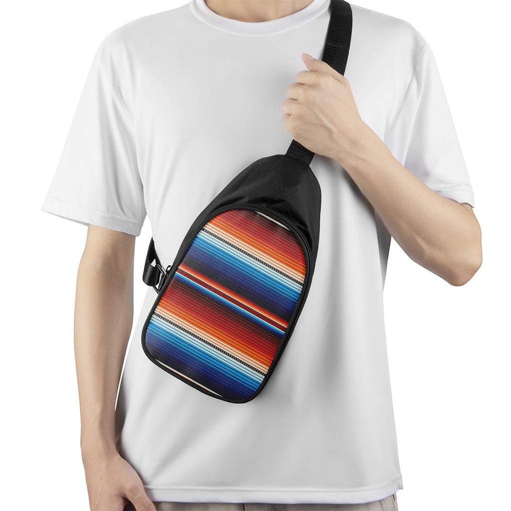 Tribal Mexican Blanket Pattern Print Chest Bag