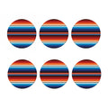 Tribal Mexican Blanket Pattern Print Coaster Set