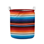 Tribal Mexican Blanket Pattern Print Collapsible Laundry Basket