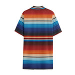 Tribal Mexican Blanket Pattern Print Cotton Hawaiian Shirt