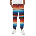 Tribal Mexican Blanket Pattern Print Cotton Sweatpants