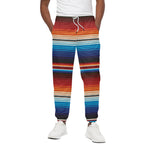 Tribal Mexican Blanket Pattern Print Cotton Pants