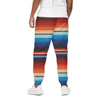 Tribal Mexican Blanket Pattern Print Cotton Pants