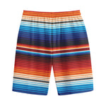 Tribal Mexican Blanket Pattern Print Cotton Shorts
