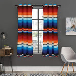 Tribal Mexican Blanket Pattern Print Curtain