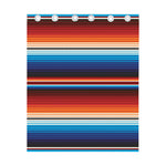 Tribal Mexican Blanket Pattern Print Curtain