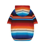 Tribal Mexican Blanket Pattern Print Dog Zip Up Hoodie