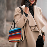 Tribal Mexican Blanket Pattern Print Double Strap Bible Bag