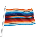 Tribal Mexican Blanket Pattern Print Flag