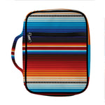 Tribal Mexican Blanket Pattern Print Front Pocket Bible Bag