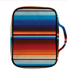 Tribal Mexican Blanket Pattern Print Front Pocket Bible Bag