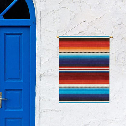 Tribal Mexican Blanket Pattern Print Garden Flag