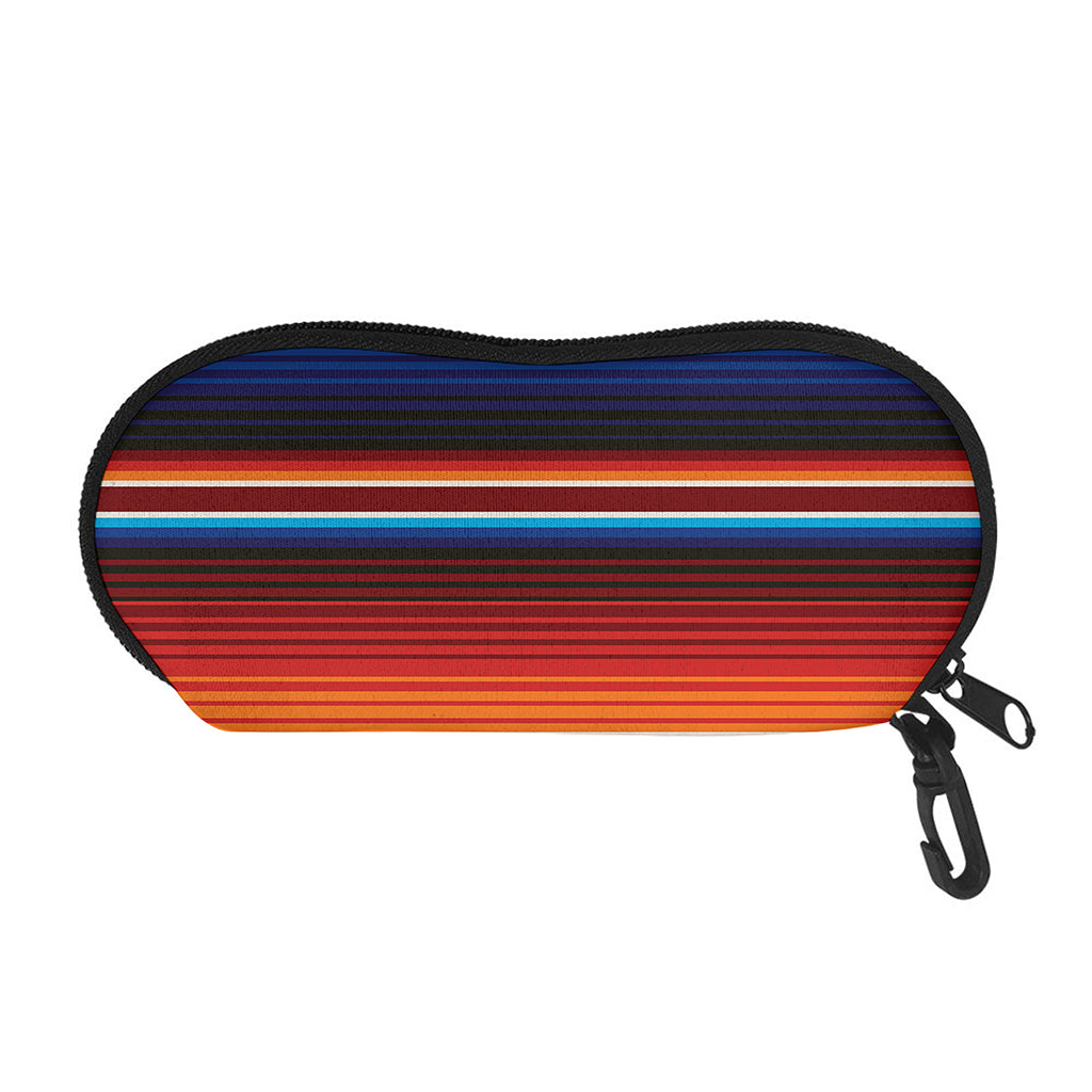 Tribal Mexican Blanket Pattern Print Glasses Case