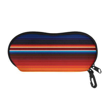 Tribal Mexican Blanket Pattern Print Glasses Case