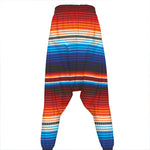 Tribal Mexican Blanket Pattern Print Hammer Pants