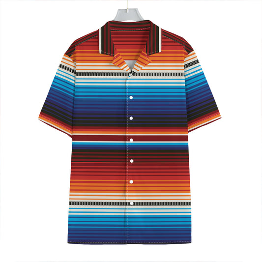 Tribal Mexican Blanket Pattern Print Hawaiian Shirt