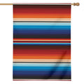 Tribal Mexican Blanket Pattern Print House Flag