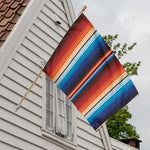 Tribal Mexican Blanket Pattern Print House Flag