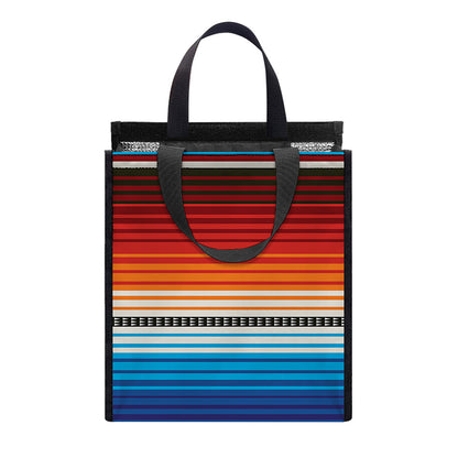 Tribal Mexican Blanket Pattern Print Insulated Lunch Tote