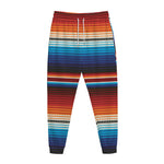 Tribal Mexican Blanket Pattern Print Jogger Pants