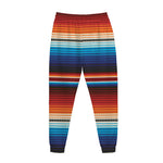 Tribal Mexican Blanket Pattern Print Jogger Pants