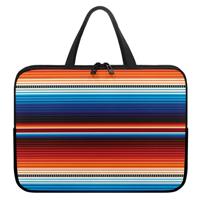 Tribal Mexican Blanket Pattern Print Laptop Sleeve With Handle