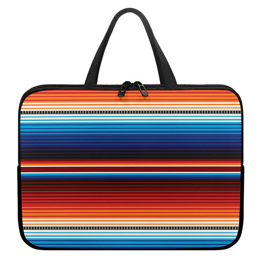 Tribal Mexican Blanket Pattern Print Laptop Sleeve With Handle