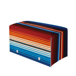 Tribal Mexican Blanket Pattern Print Leather Tissue Box Cover