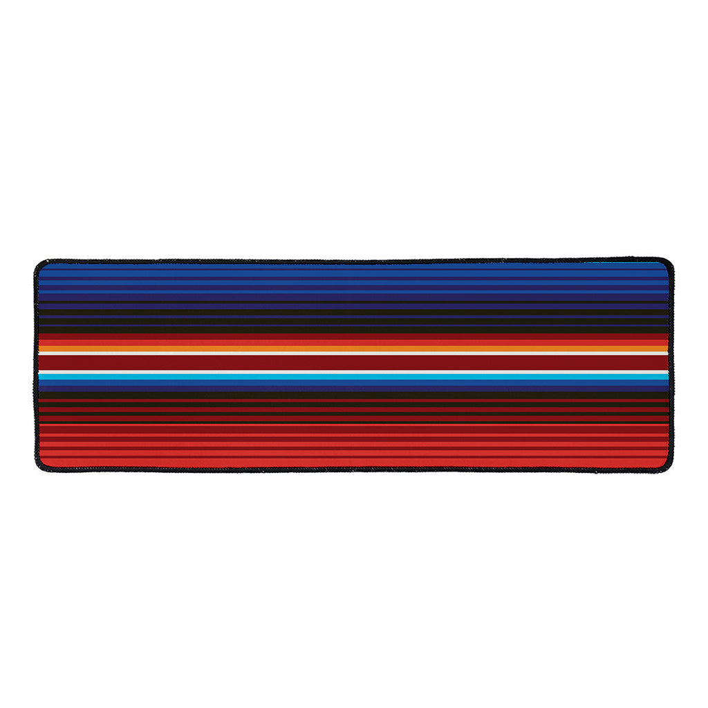 Tribal Mexican Blanket Pattern Print Long Kitchen Mat