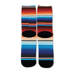 Tribal Mexican Blanket Pattern Print Long Socks