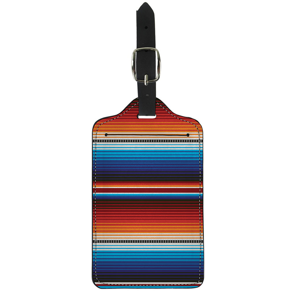 Tribal Mexican Blanket Pattern Print Luggage Tag