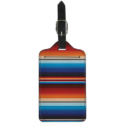 Tribal Mexican Blanket Pattern Print Luggage Tag