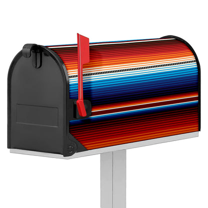 Tribal Mexican Blanket Pattern Print Mailbox Cover