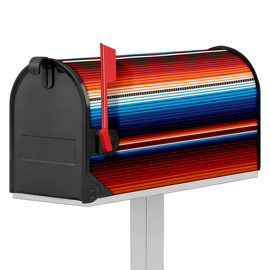 Tribal Mexican Blanket Pattern Print Mailbox Cover