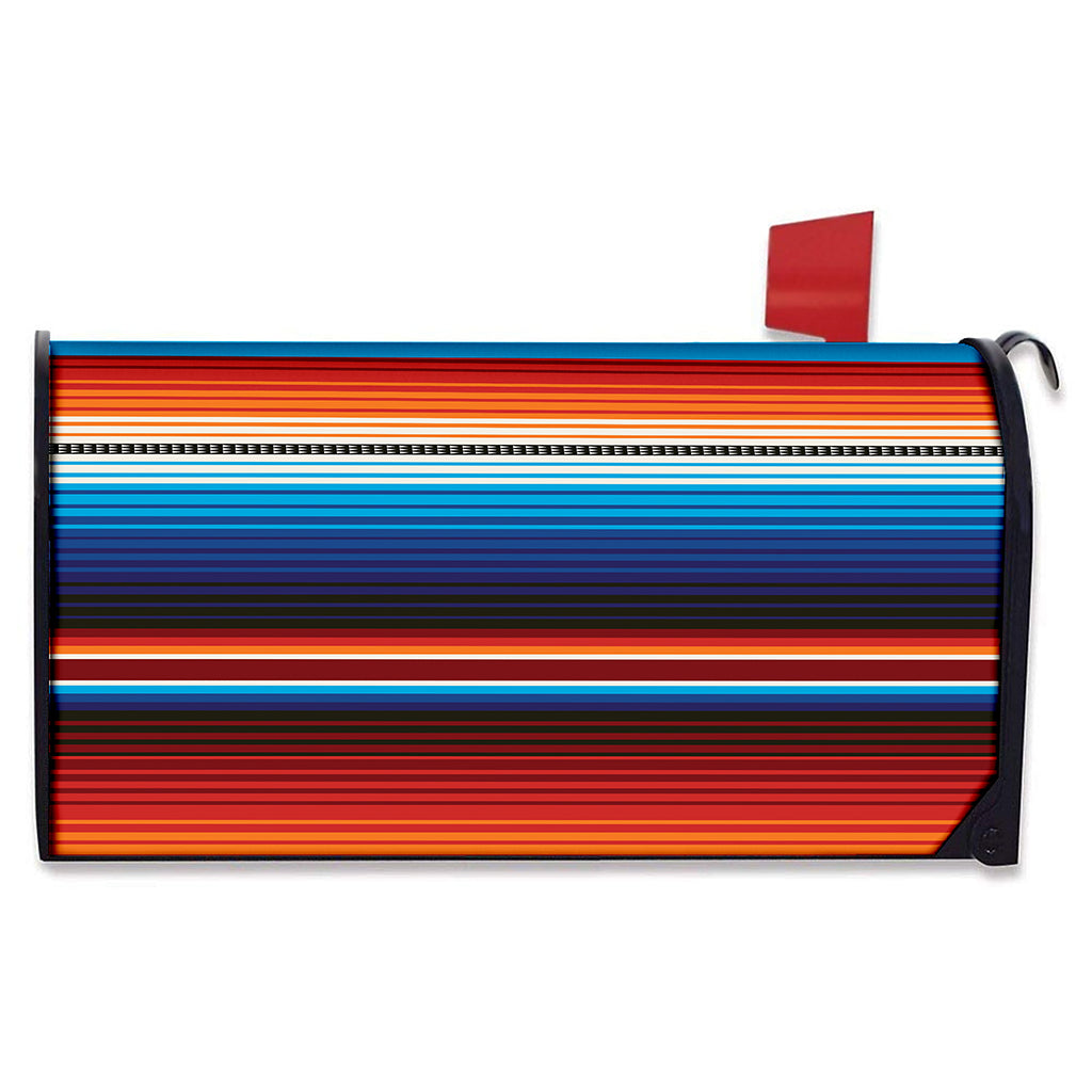 Tribal Mexican Blanket Pattern Print Mailbox Cover