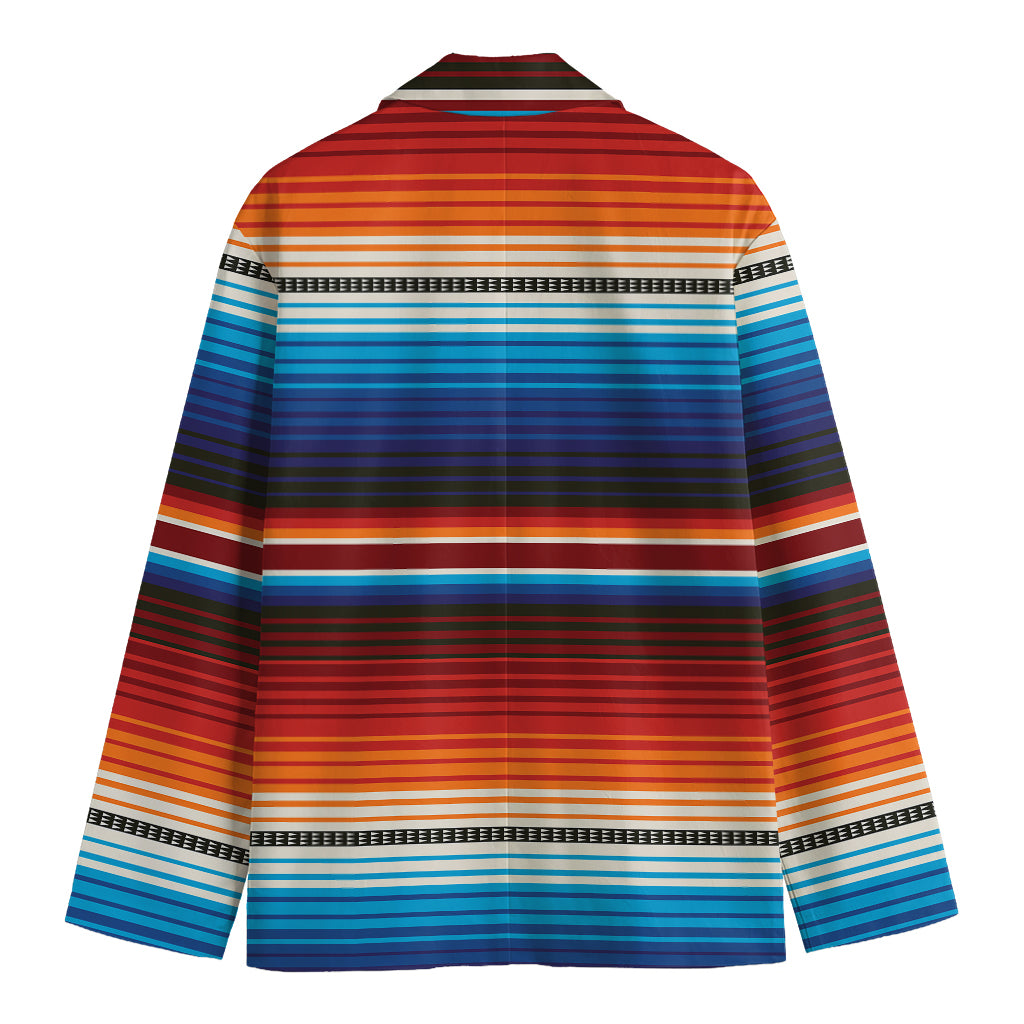 Tribal Mexican Blanket Pattern Print Men's Blazer