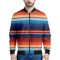 Tribal Mexican Blanket Pattern Print Men's Bomber Jacket