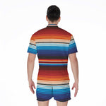 Tribal Mexican Blanket Pattern Print Men's Rompers