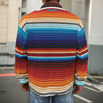 Tribal Mexican Blanket Pattern Print Men's Shirt Jacket
