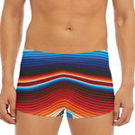 Tribal Mexican Blanket Pattern Print Men's Short Boxer Briefs