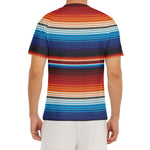 Tribal Mexican Blanket Pattern Print Men's Short Sleeve Rash Guard