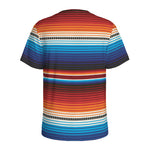 Tribal Mexican Blanket Pattern Print Men's Sports T-Shirt